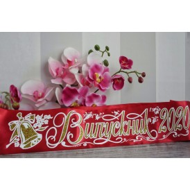 Лента для Выпускников 2023 3D (Красная)